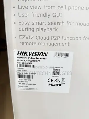 Hikvision Ids-9664nx1-P8 Deepinmind Pro NVR 64ch None Poe