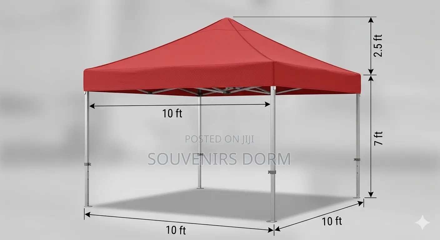 Branded 10ft by 10ft Foldable Tent