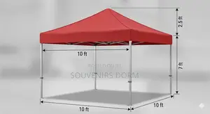 Branded 10ft by 10ft Foldable Tent