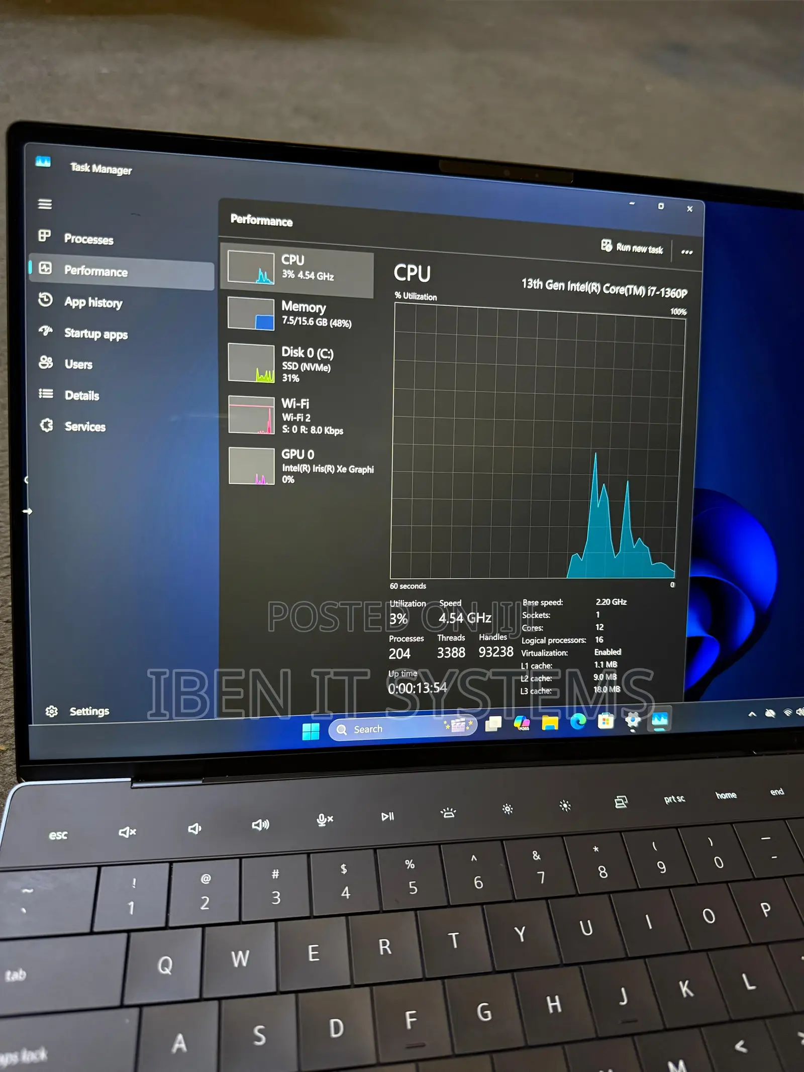 Laptop Dell XPS 13 16GB Intel Core i7 SSD 512GB