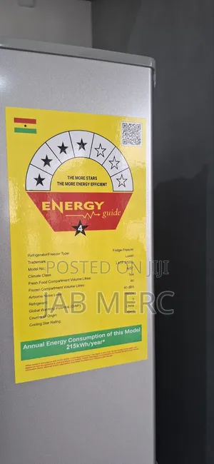 Top Freezer Mounted Fridge Freezer Grey Colour 4 Stars 204l