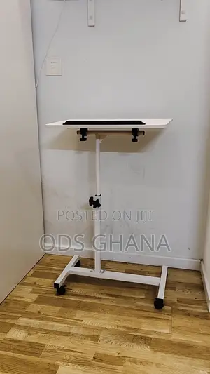 Adjustable Bedside Table Overbed Bedside With Wheels for Home School
