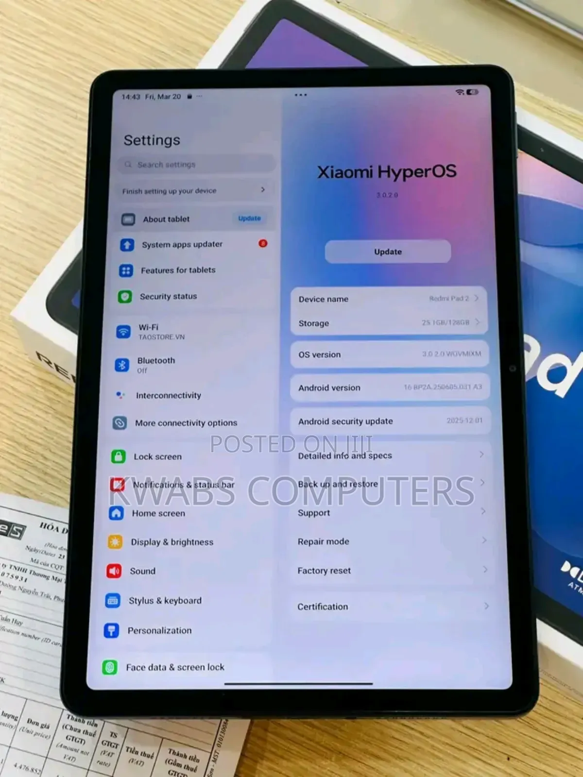 New Xiaomi Mi Pad 2 128 GB Black