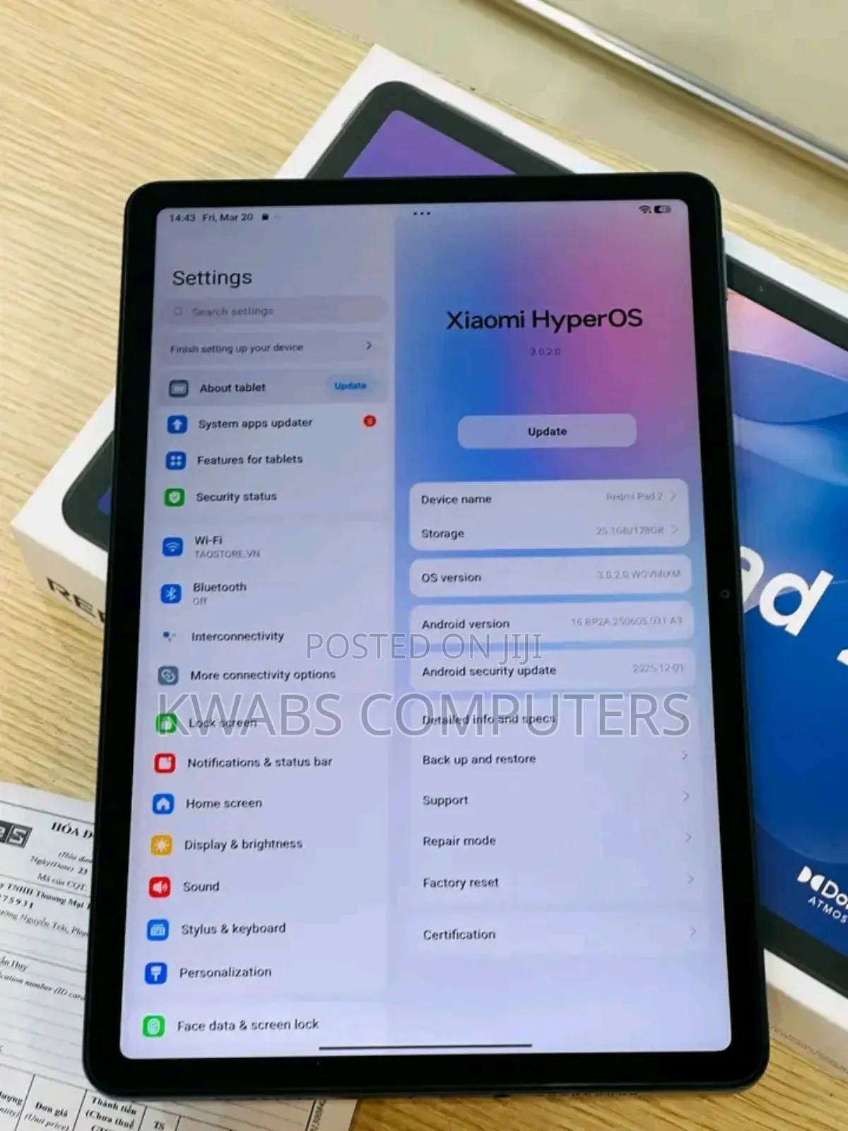 New Xiaomi Mi Pad 2 128 GB Black