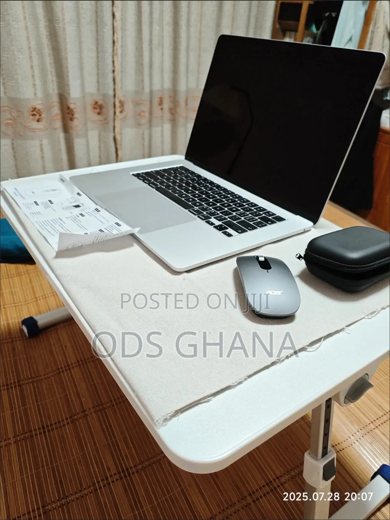 Foldable Laptop Desk for Bed Adjustable Table Breakfast Tray Desk