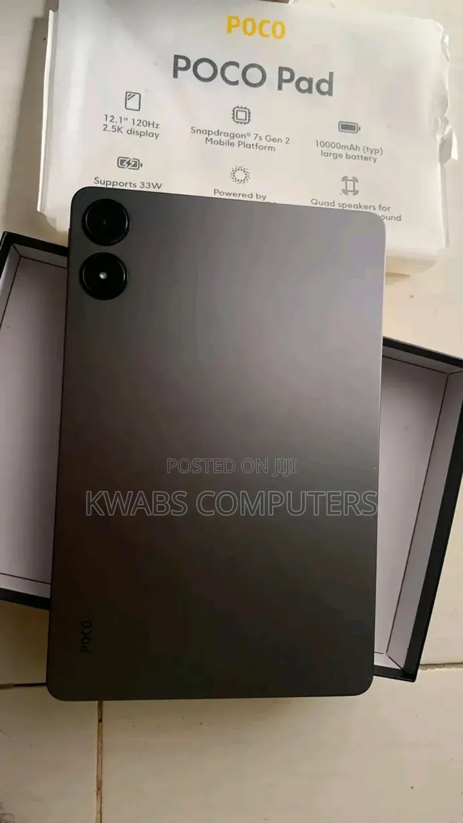 Xiaomi Poco Pad 256 GB Black
