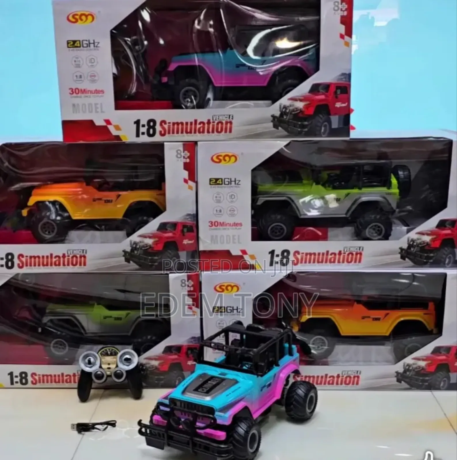 1:8 Scale Simulation Remote Control Monster Truck Racing Car