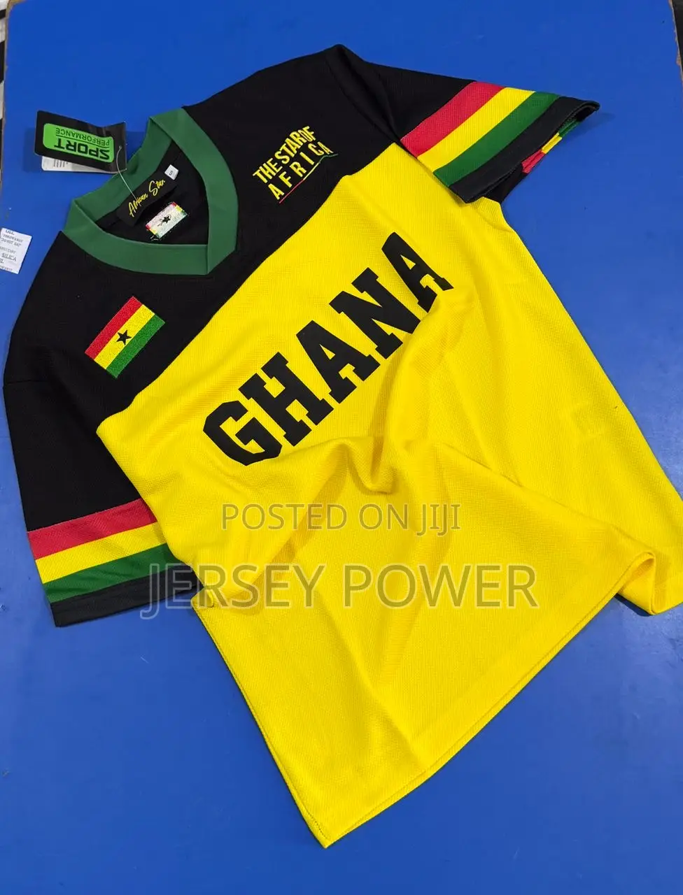 Ghana Black and Yellow Jersey