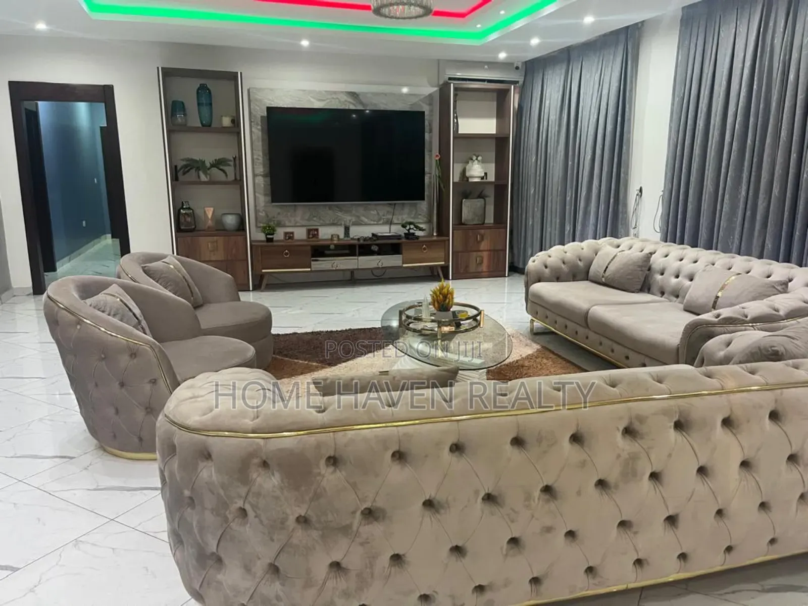 Furnished 4bdrm House in East Airport, Tseaddo for rent