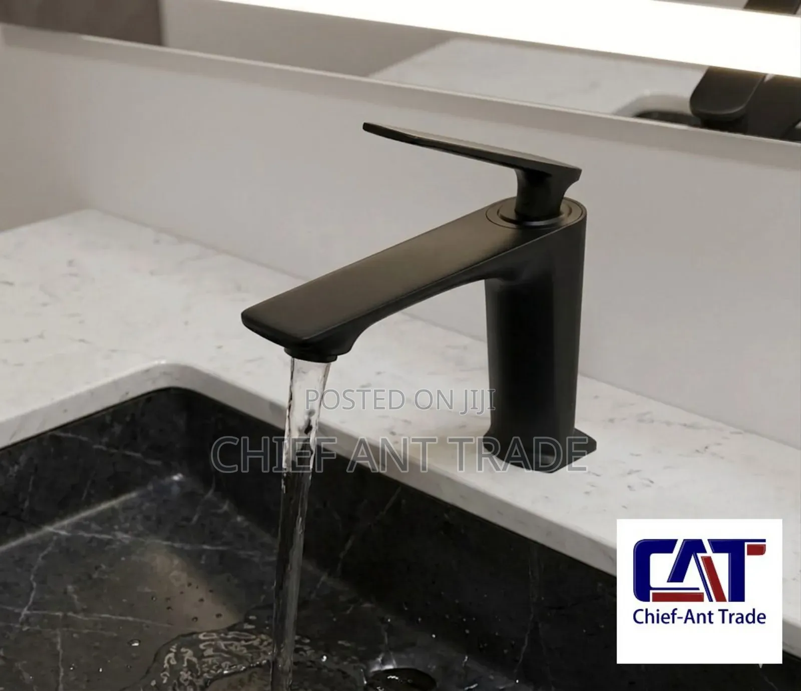 Hot and Cold Faucet Tap for Basin. Lb-500 Black.