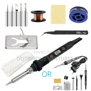 LCD Digital Adjustable Temperature 80w Soldering Iron Set
