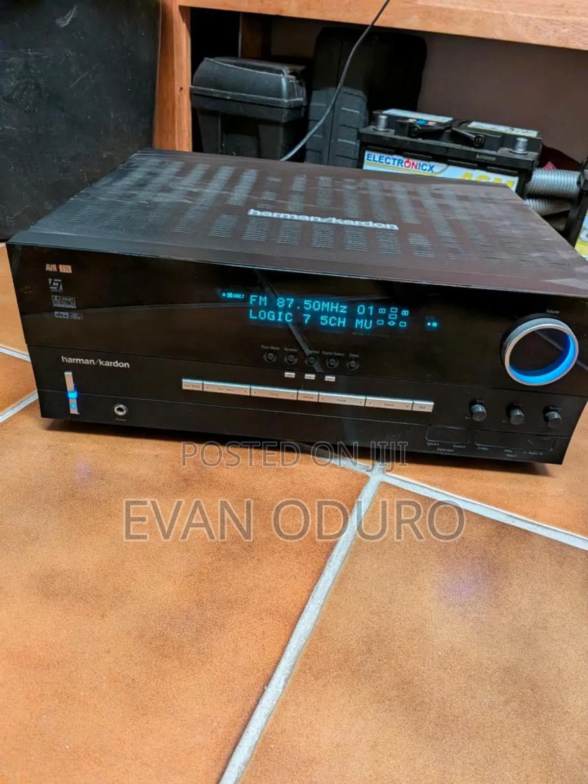 Powerful Black Herman Kardon Av Reciever,Radio,Bluetooth,Opti, Aux,Usb