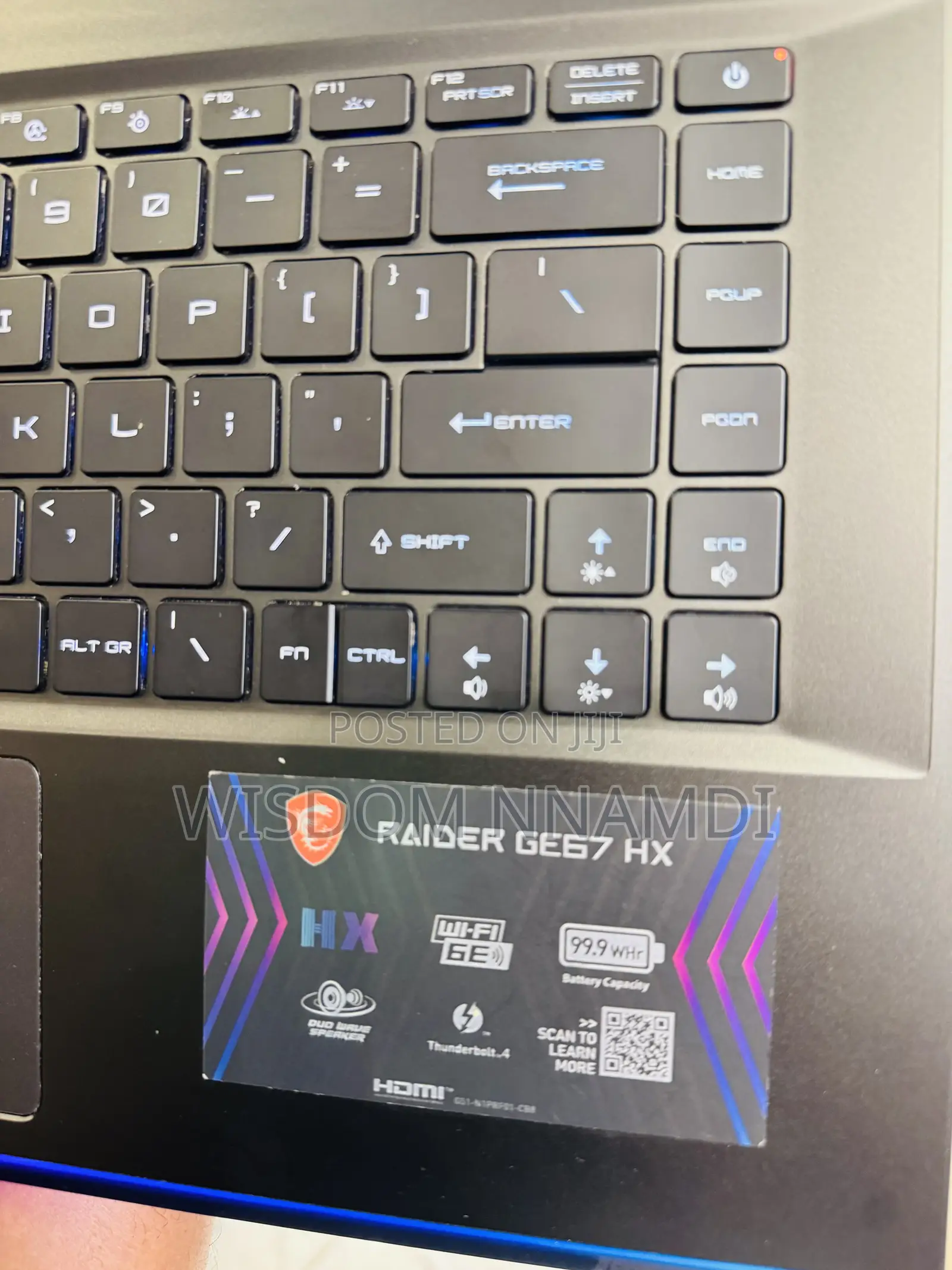 Laptop MSI Raider GE68HX 13VI-202US 16GB Intel Core i7 SSD 1T