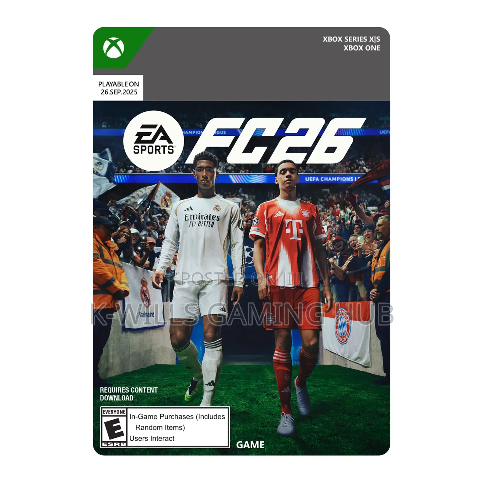 Fc 26 Game Code Xbox One/Series X( in Ur Personal Account)