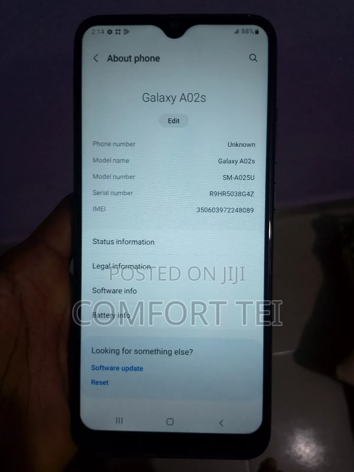Samsung Galaxy A02S 32 GB Black