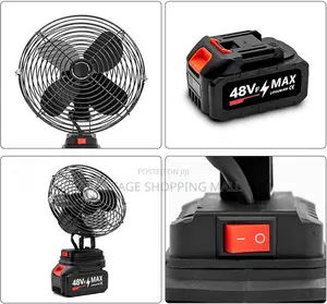 Max Cordless Portable Fan With 30° Tilt Adjustment