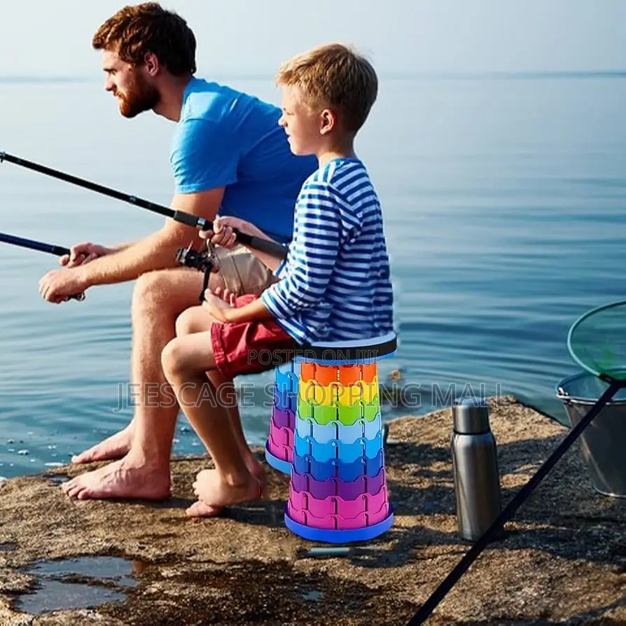 Portable Rainbow Telescopic Folding Stool
