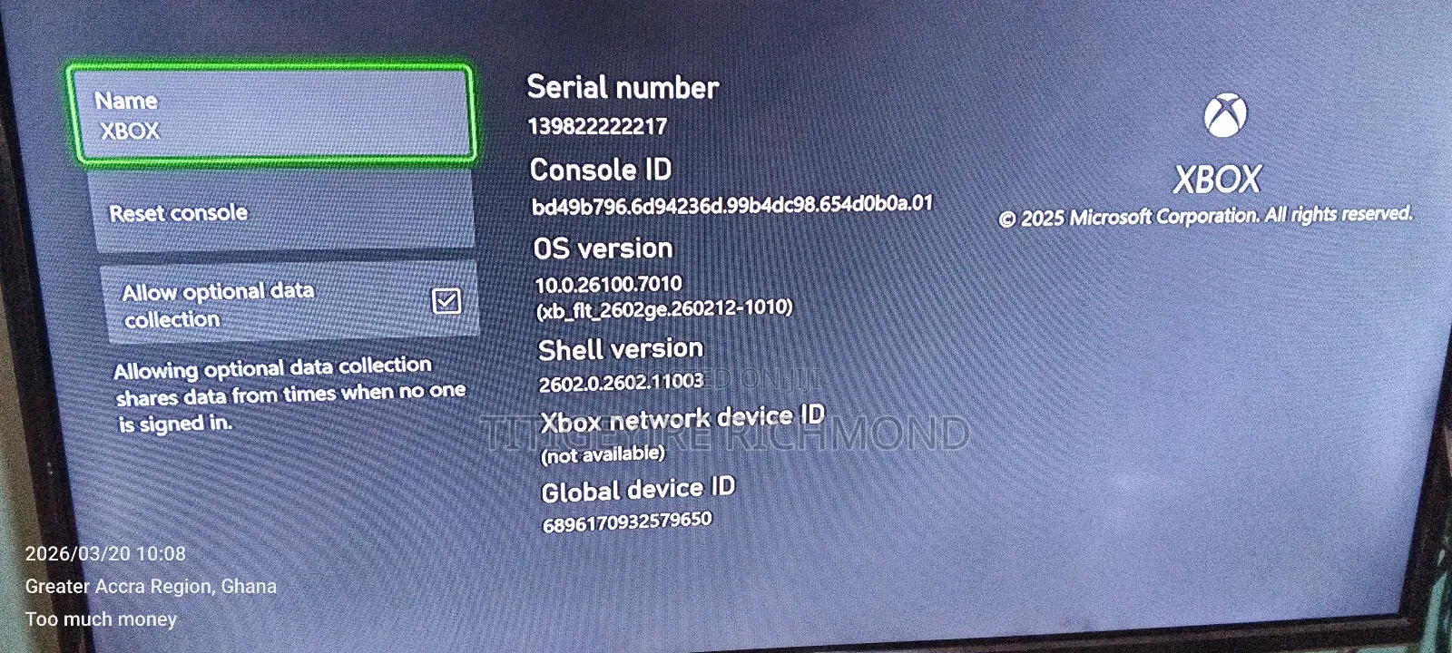 Xbox Series X 1tb 2 Controllers