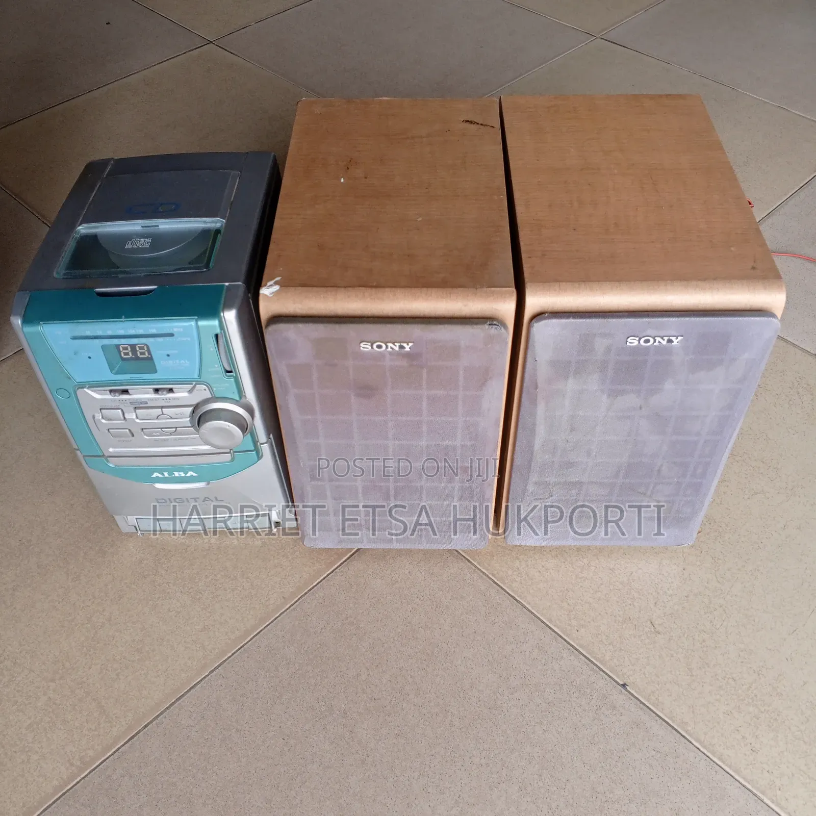 Powerful Sony Speakers With Players From the Uk(Used)