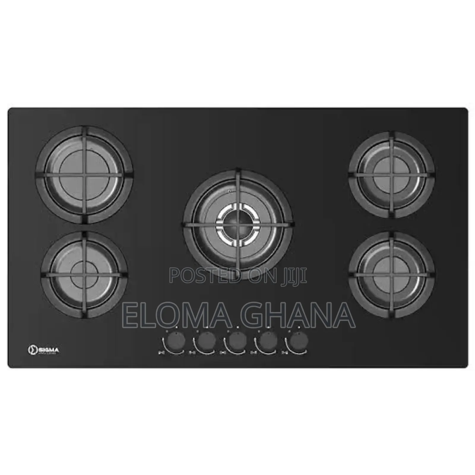 Sigma 5 Burner 90cm Built-in Gas Hob Featuring Glass Mirror Finish