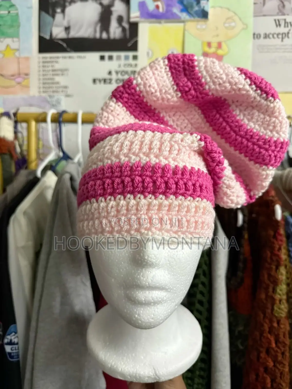 Crotchet Slouch Beanie