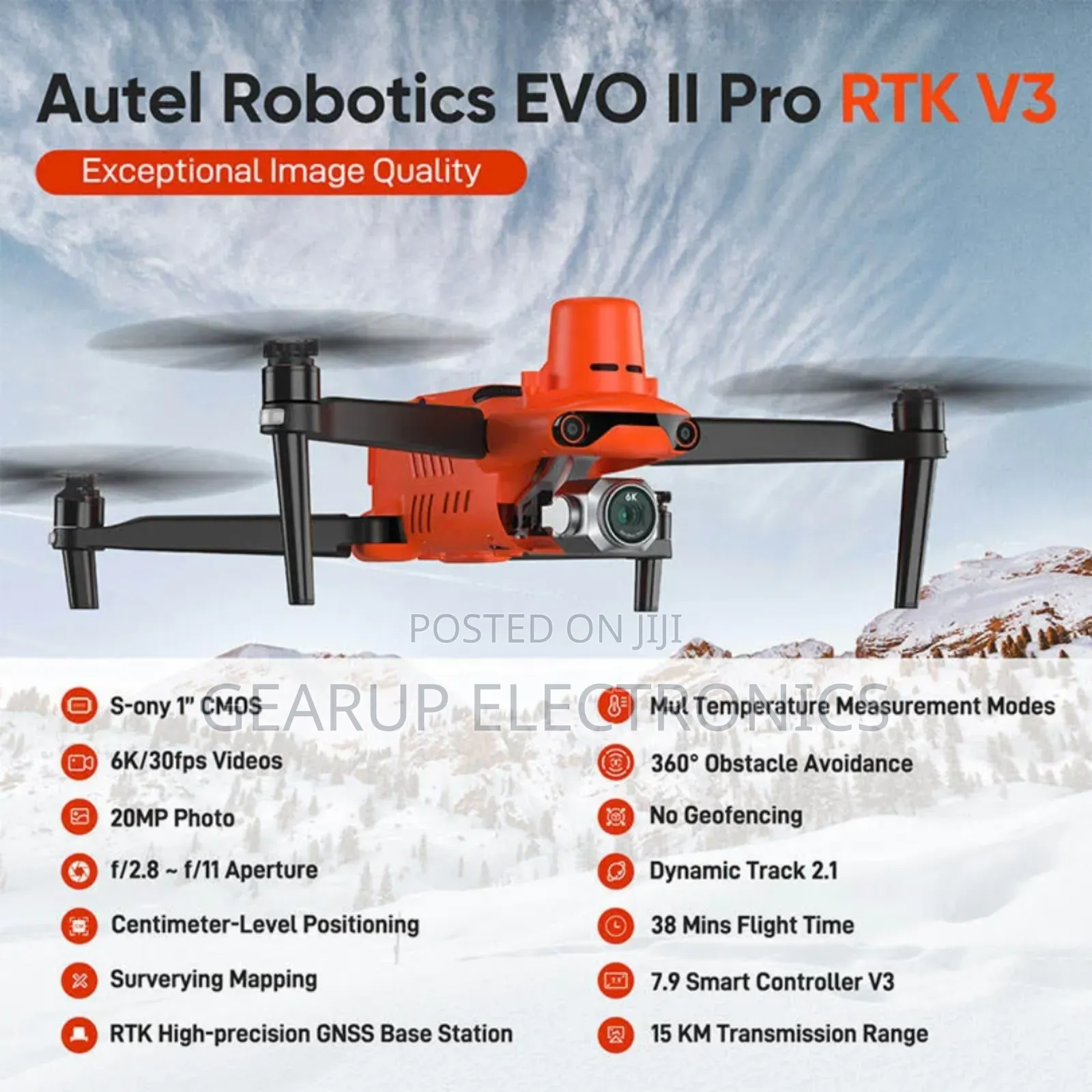 Autel Evo Ii Pro RTK Series V3 Fly More Combo