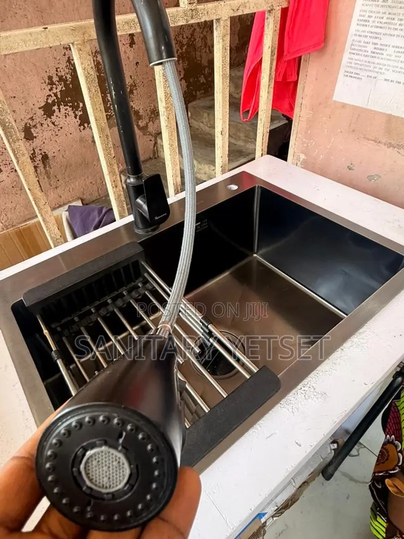 Single Bowl With Pullout Tap