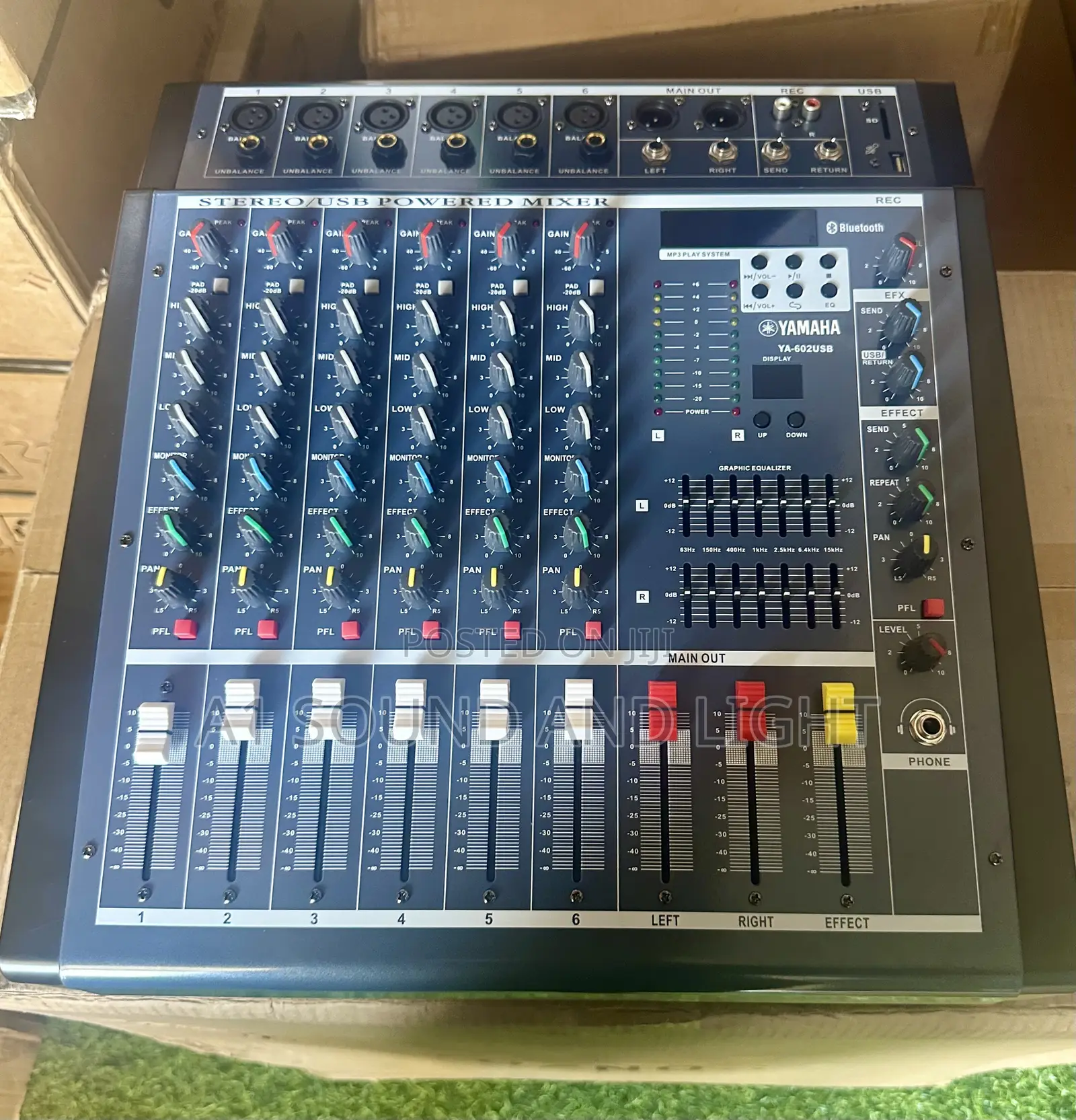 Yamaha Ya-602 6 Channels Mixer With Amplifier