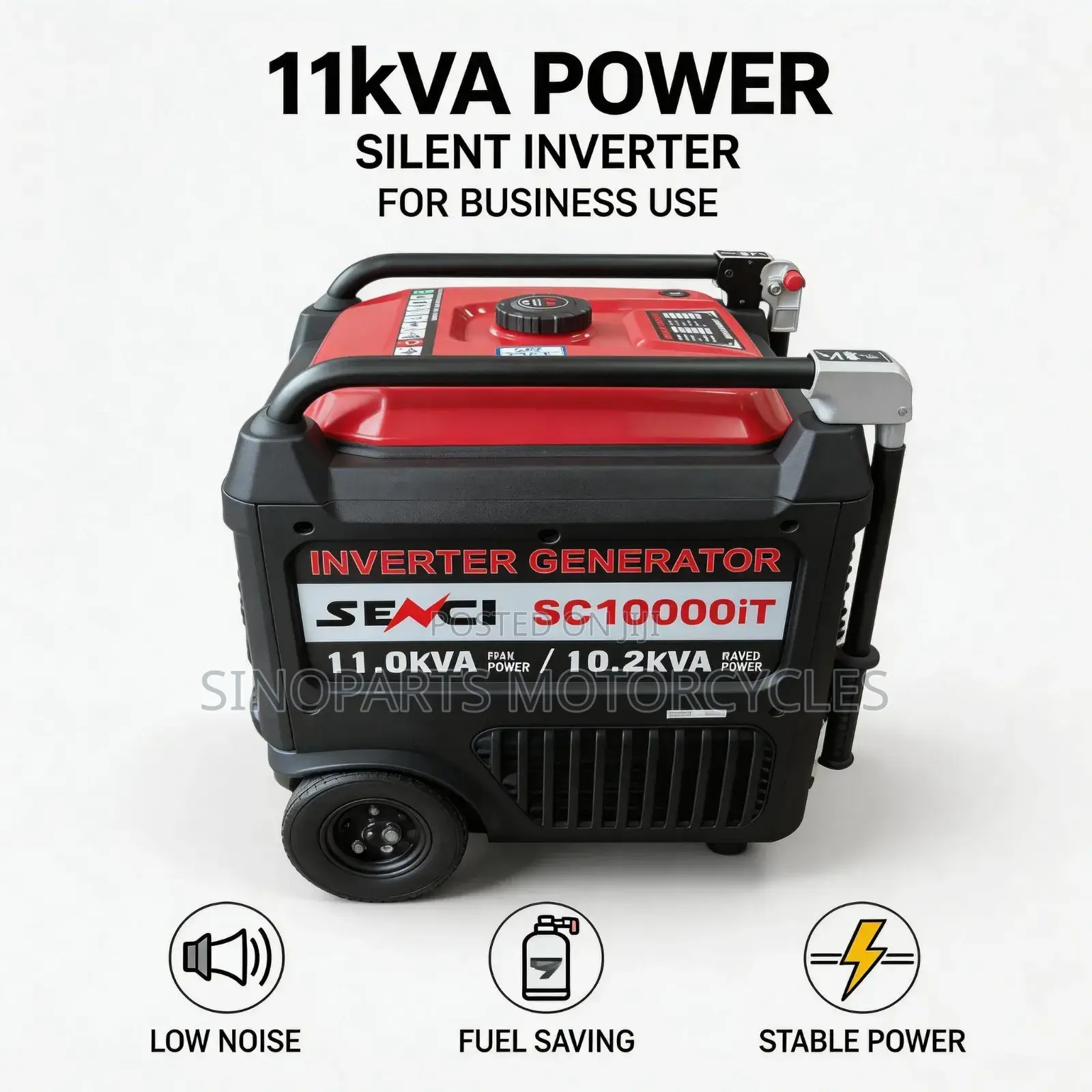 Senci Sc10000it 11kva Silent Inverter Generator Petrol Fuel Saving