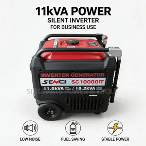 Senci Sc10000it 11kva Silent Inverter Generator Petrol Fuel Saving