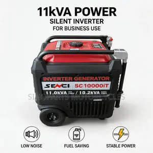 Senci Sc10000it 11kva Silent Inverter Generator Petrol Fuel Saving