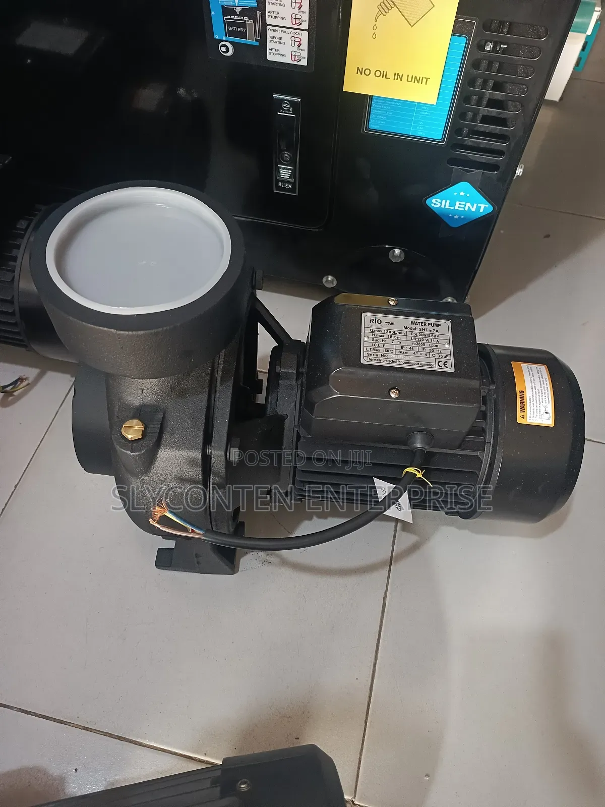 5.5hp Water Pump With 4"In Nd Out
