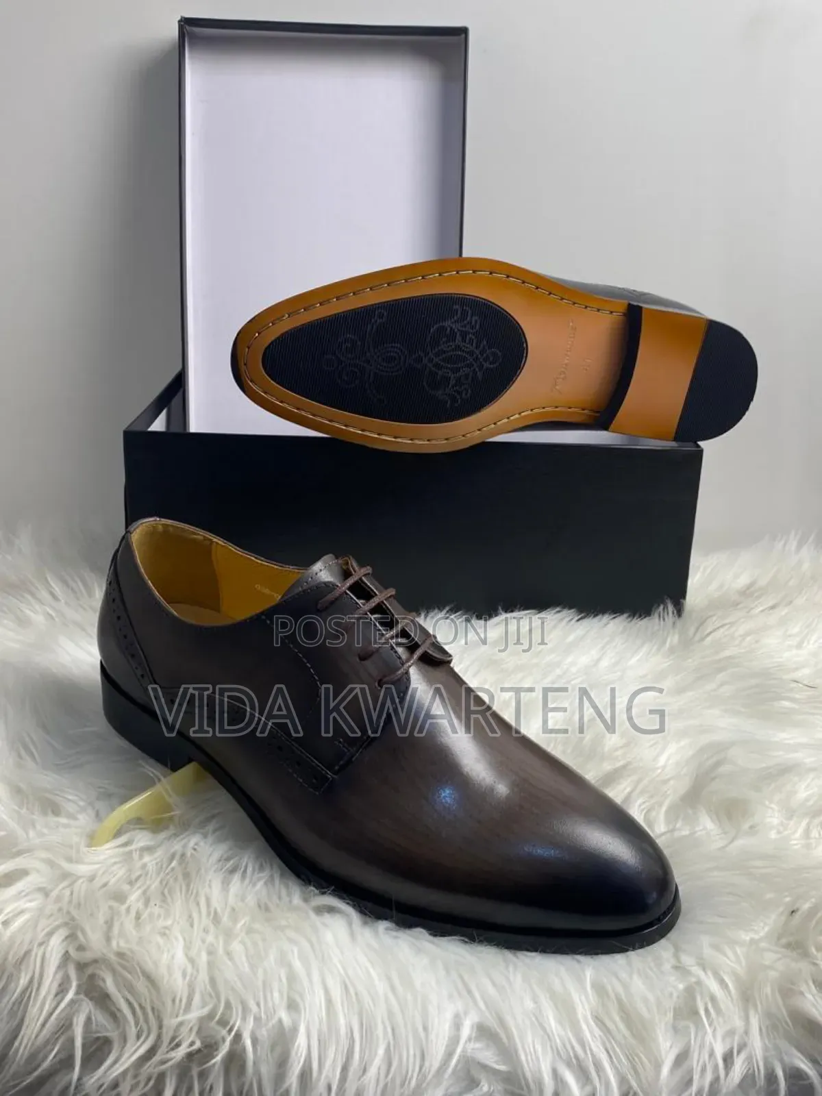 Quality Black and Grey Lace Up Shoe