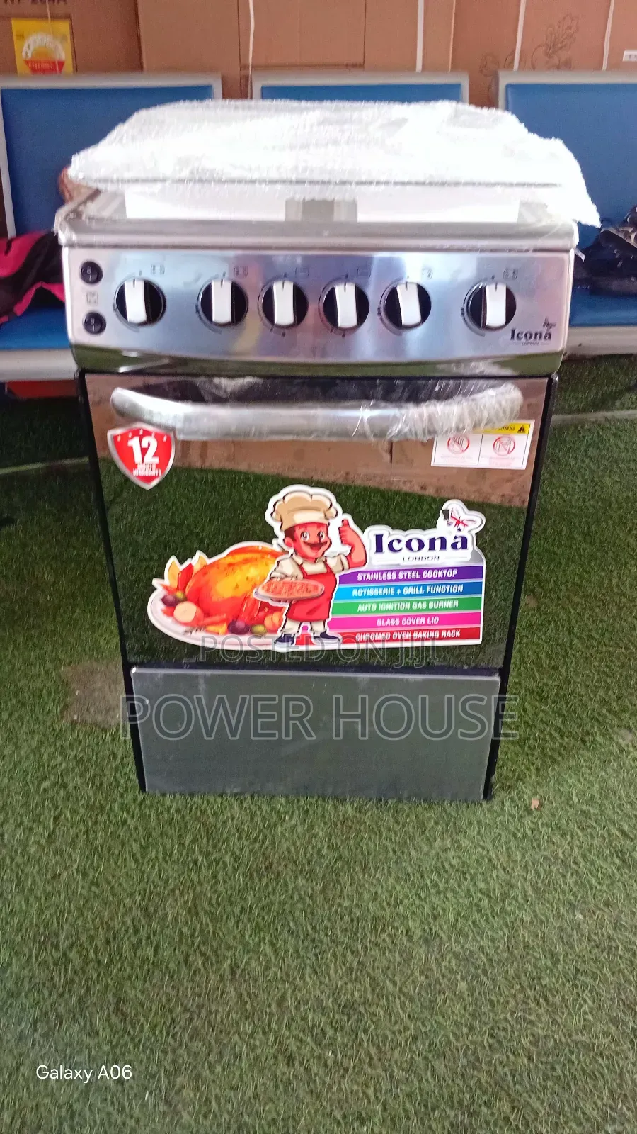Efficient Cooking Icona London 4 Burner Gas