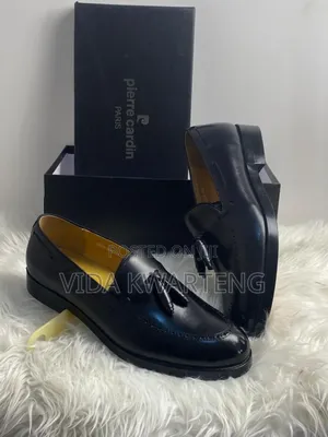 Executive Classic Pierre Cardin Black Leather Ring My Bell Shoe