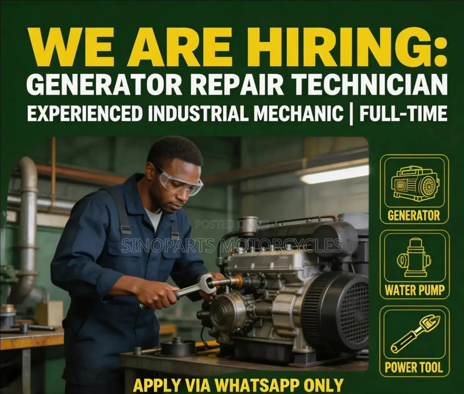 Experienced Generator Repair Technician Needed – High Bonus