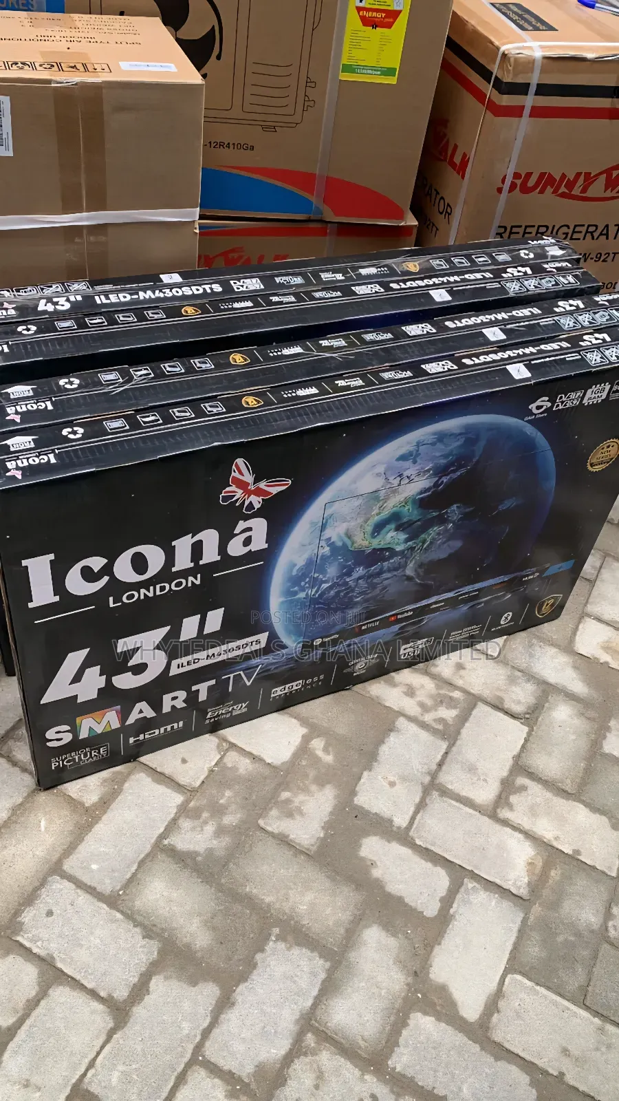 Icona London 43" Smart Android Led TV| Uk Brand|Voice Contr