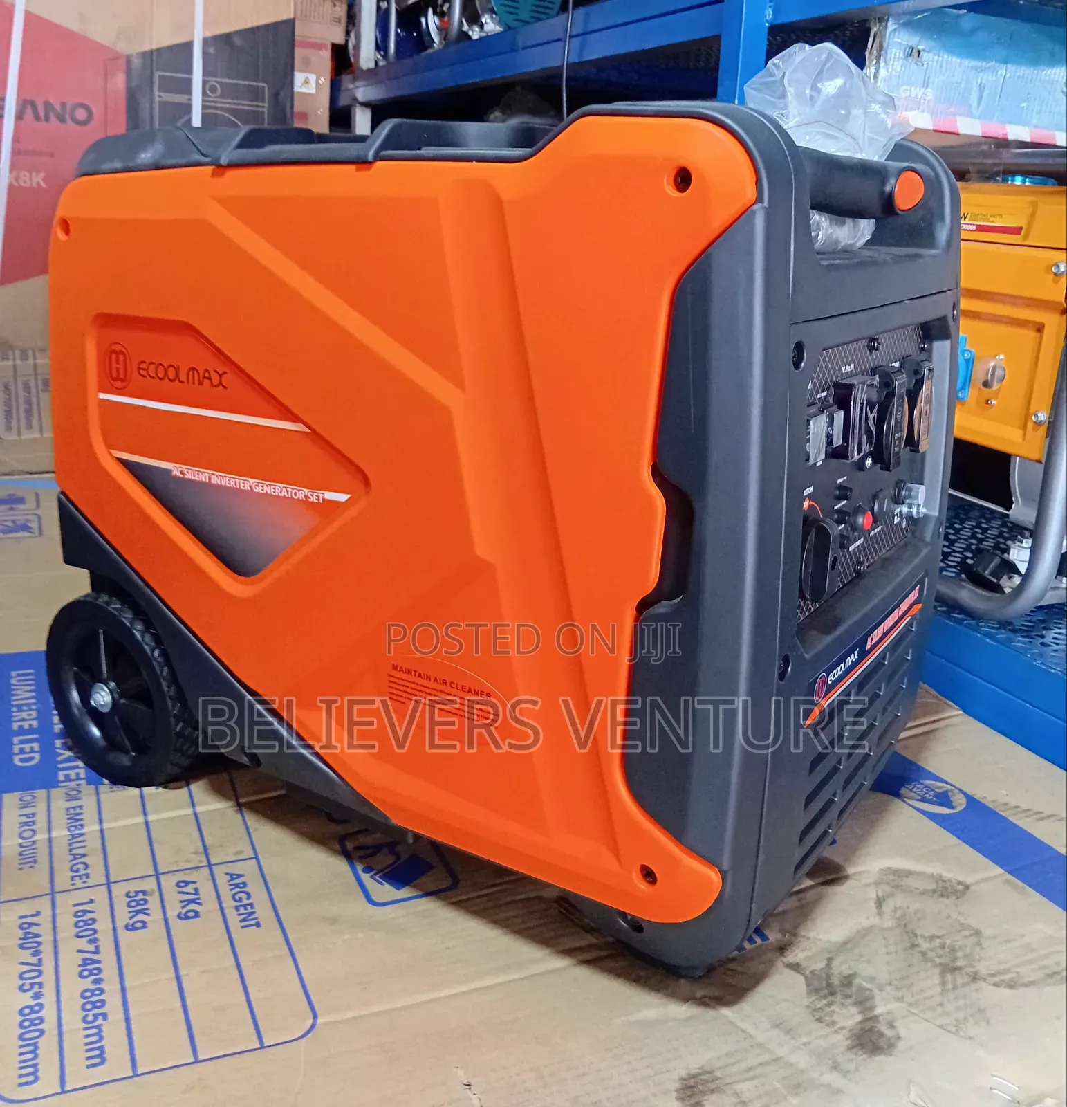 10kva Ecoolmax Gen-Set Real-Time Powering 10kva Available