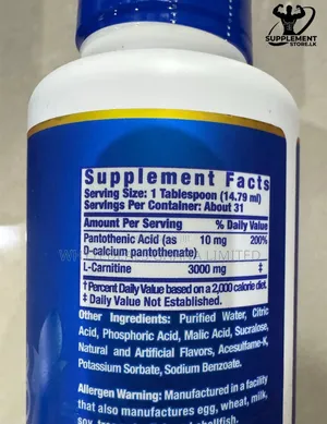 Rc L-Carnitine Xs 3000mg| Liquid| for Weight Loss| Muscle Gain| Energy