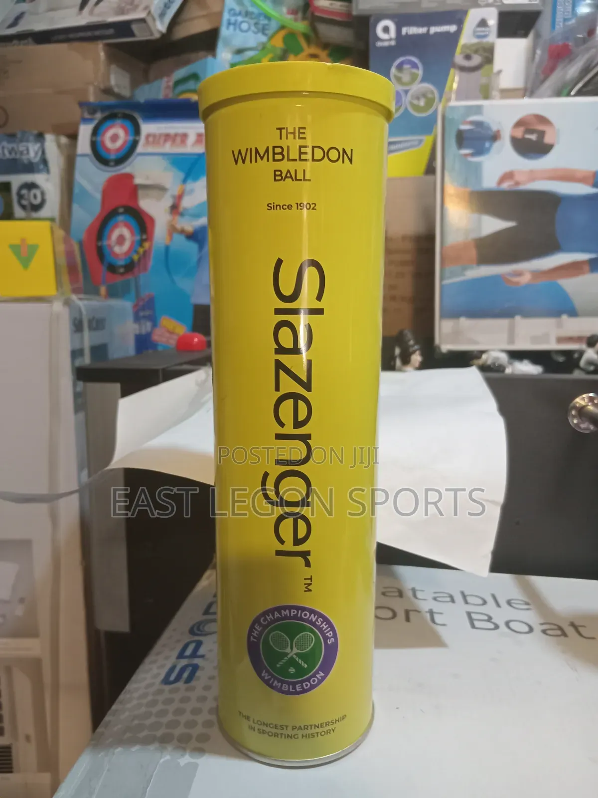 Slazenger Lawn Tennis Ball Wimbledon Version Can X 4 in 1