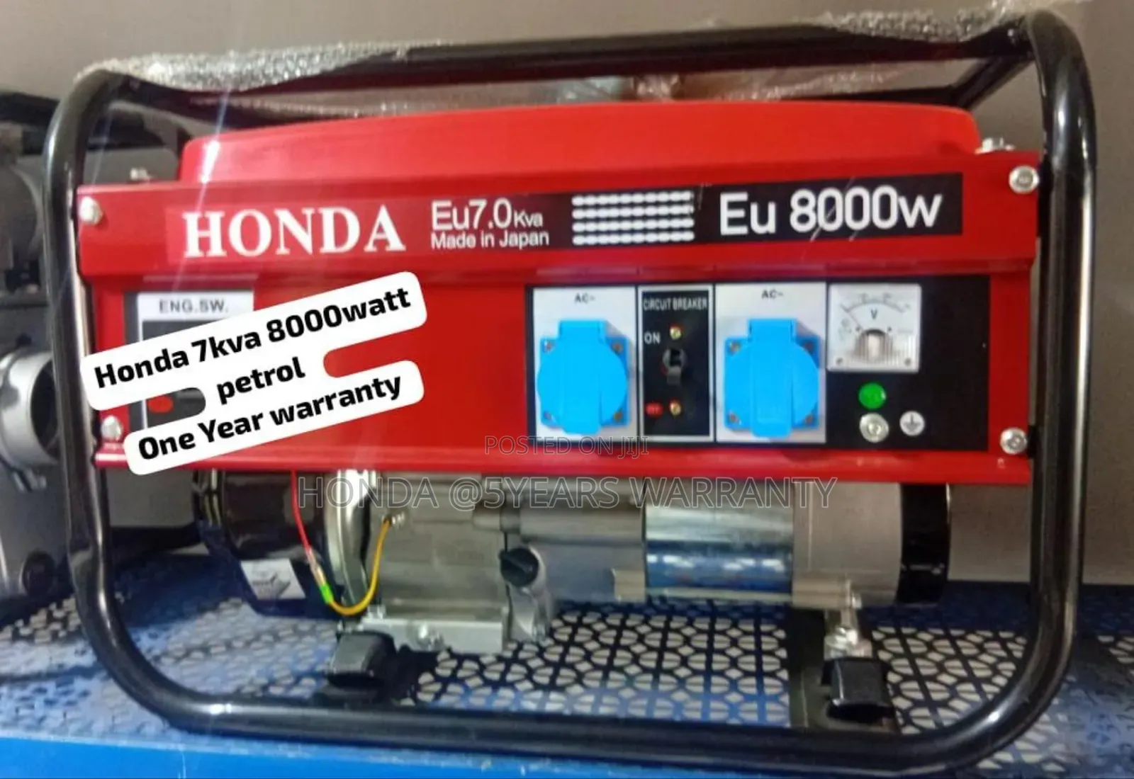 Pullstart Honda 7kva 8000watt Petrol Generator 7.0kva
