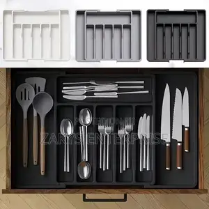 Expandable Plastic Cutlery Organizer