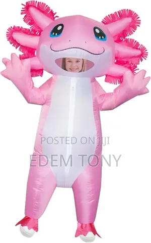 Stegosaurus Inflatable Axolotl Costume for Kids Blow Up Costume