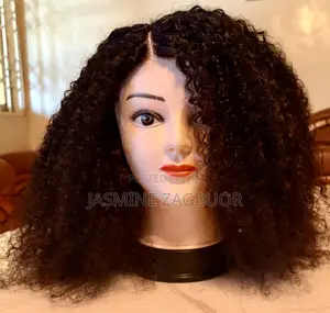 (100% Human Hair) Brand New 14-inch Water Pixie Curly Closure Wig