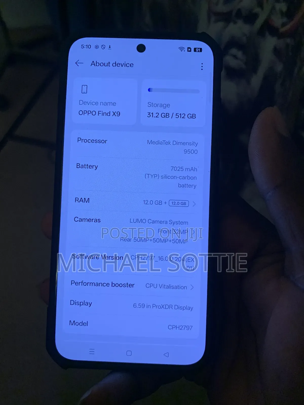 New Oppo Find X9 5G 512 GB Black