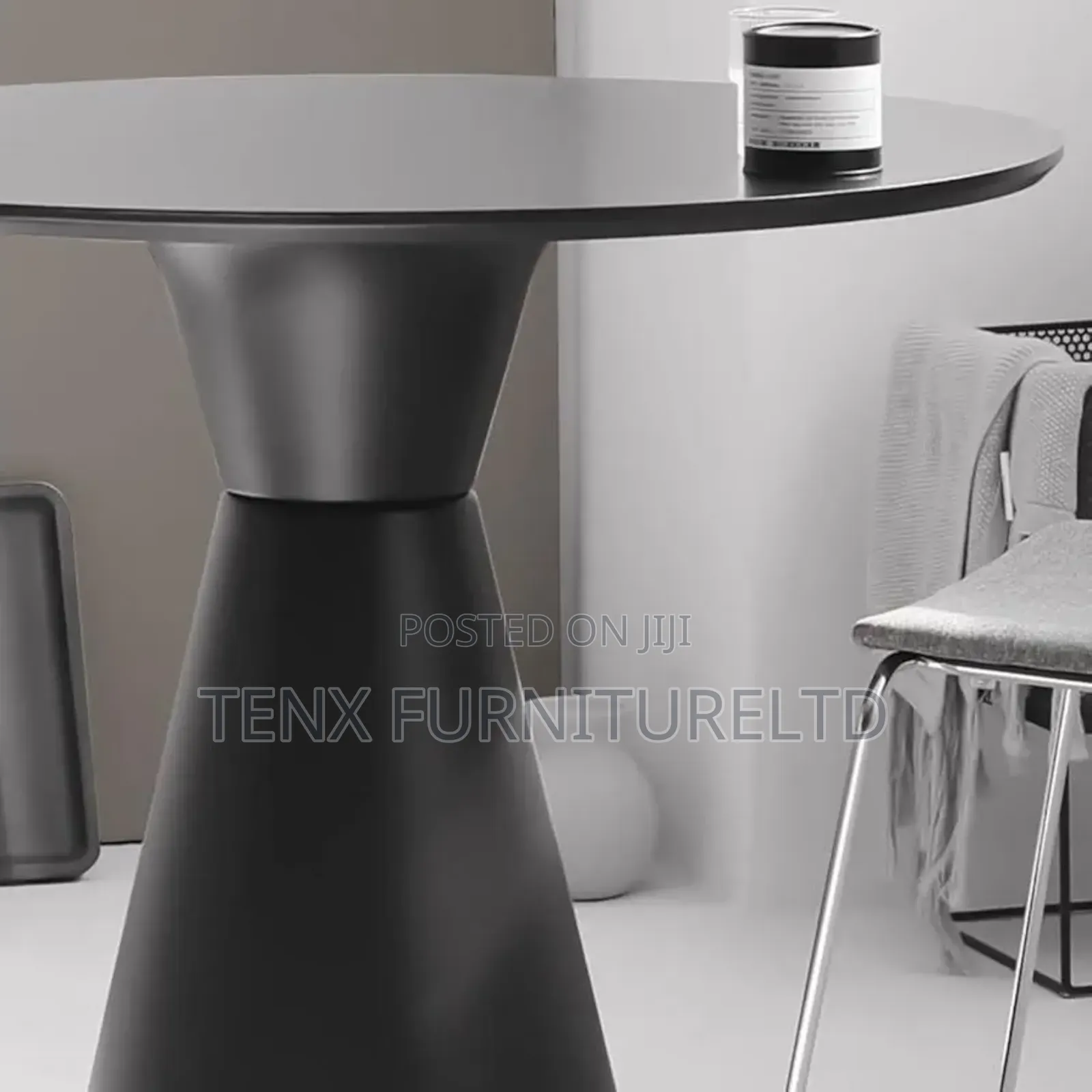 Dinning Table (Black)Metal Base