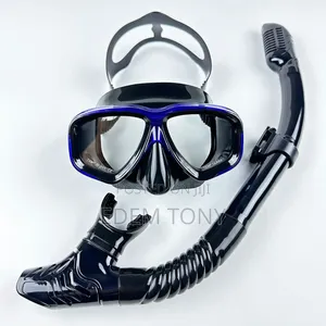 Snorkeling Diving Liquid Silicone Set Dry Snorkel and Mask Set