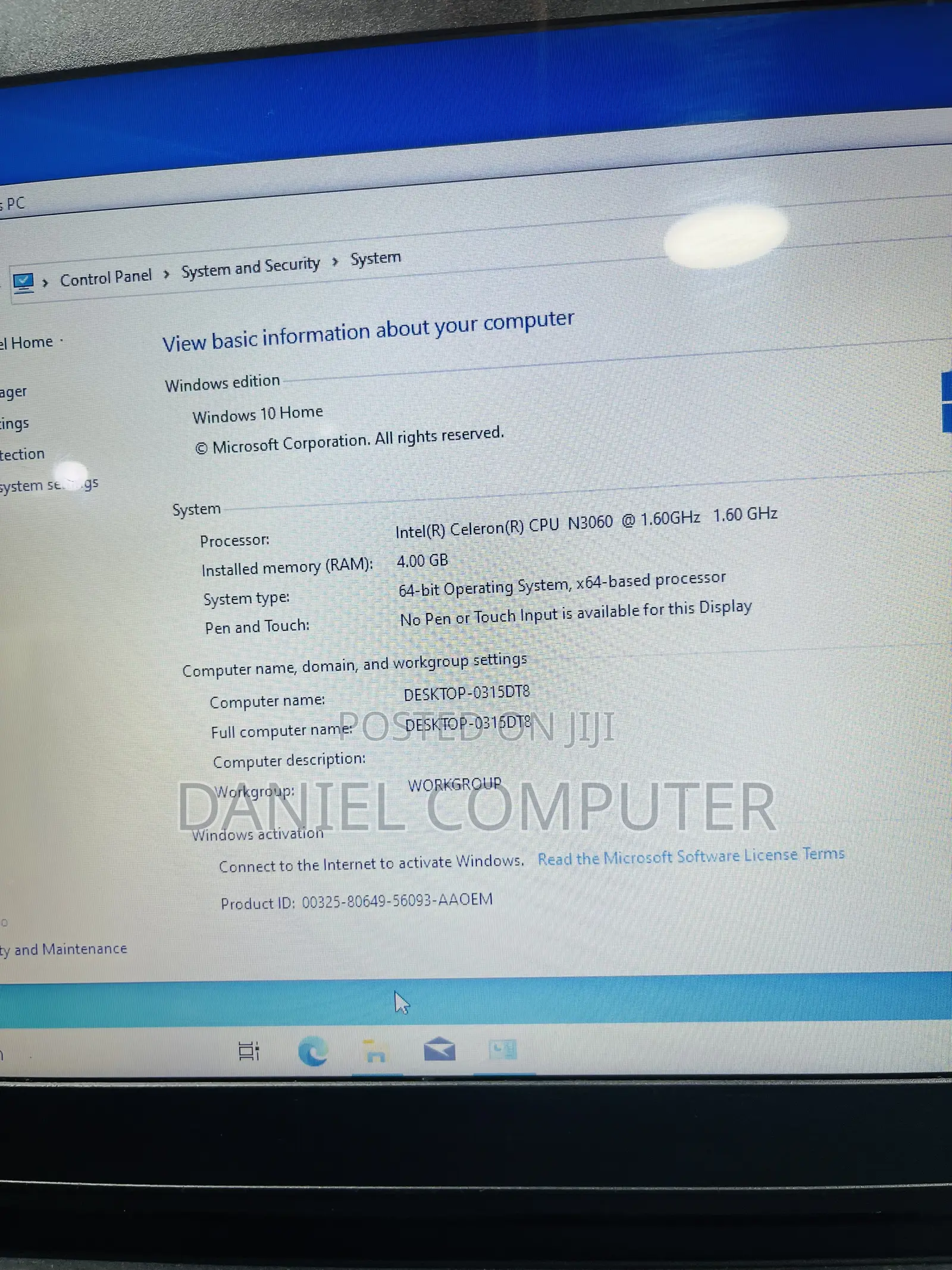 Laptop Lenovo IdeaPad 110 4GB Intel Celeron HDD 500GB
