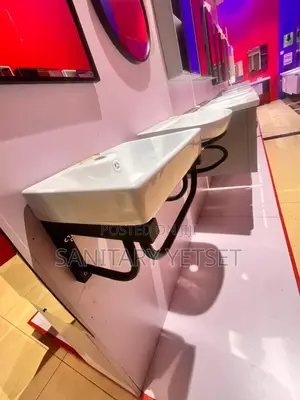 Small Basin With a Towel Hanger