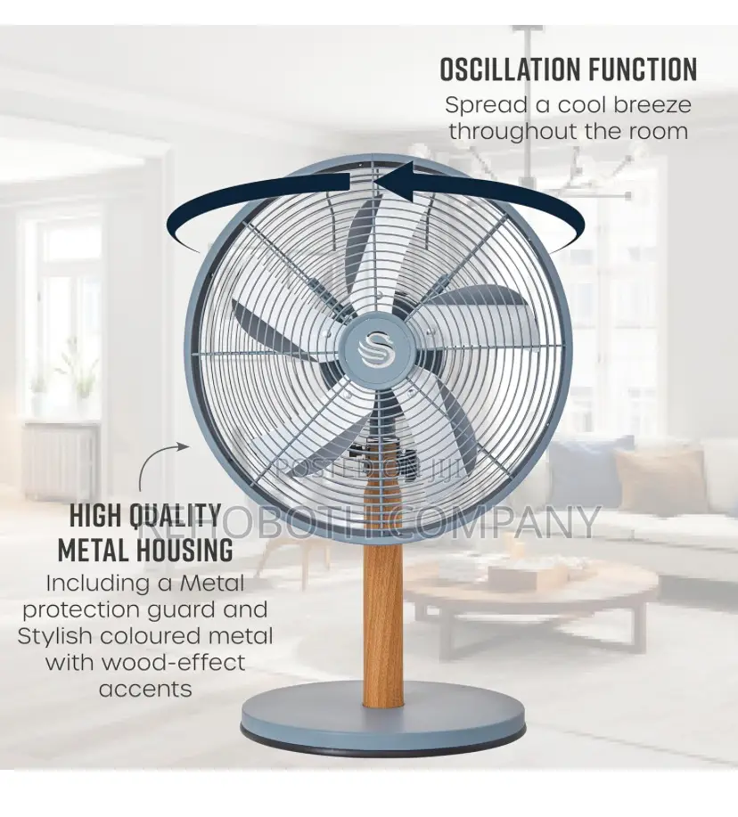 Swan Sfa16920gryn Nordic 12 Inch Desk Fan, 4 Power Levels